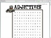 Play Adjectives 2 wordsearch