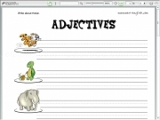 Play Adjectives 1 writing