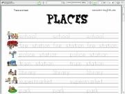 Play Places 1 spelling
