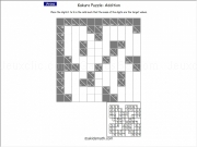Play Kakuro puzzle - addition