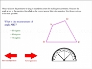 Play Measuring angles quiz