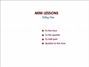 Play Mini lessons - telling time