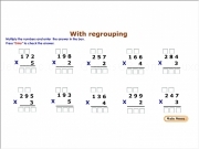 Play Multiplication with regrouping 3