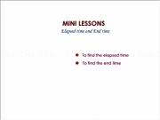 Play Mini lessons - elapsed time and end time
