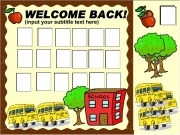 Play Back 2 school bulletin board
