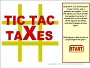Play Tic tac taxes quiz