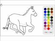 Play Running horse coloring