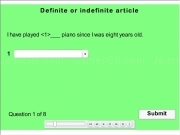 Play Definite indefinite article