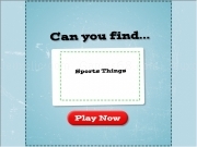 Play Can you find sports finds
