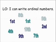 Play Writing ordinal numbers