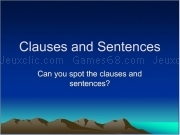 Play Clauses and sentences