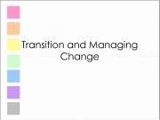 Play Transition and managing change