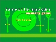 Play Favorite snacks memory game