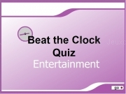 Play Beat the clock quiz - entertainment