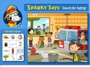 Play Sparky says - search for safety