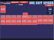 Play Spider solitaire one suit