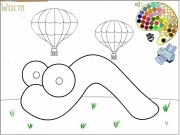 Jugar a Worm coloring