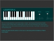 Play 8 note polyphonic 28 key keyboard