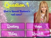 Play Hannah montana trivia