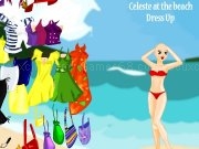 Play Celeste at the beach dress up game