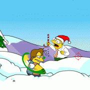 Play Springfield snow fight