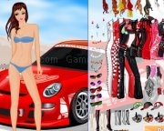 Play Racer girl dress up