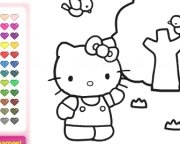 Play Hello kitty coloriage