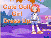 Play Cute golf girl dressup