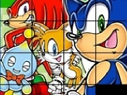 Play Sonic sliding puzzle