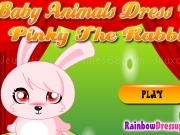 Play Baby animal dress up - Pinky the rabbit