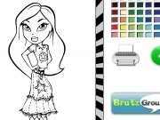 Play Bratz coloring page