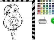 Play Bratz coloring and print it