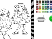 Play Bratz and friend coloring