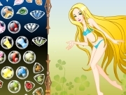 Play Floating blonde dress up