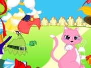 Play Pink cat dress up