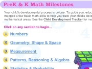 Play Prek and K math milestones