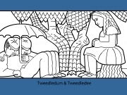 Play Tweedledum and Tweedledee coloring