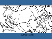Play Hey diddle diddle coloring