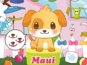 Play Maui dressing up dog
