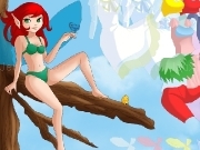 Play Butterfly red hair girl dress up