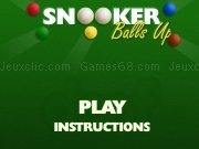 Play Snooker balls up