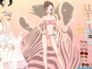 Play Zebra girl dress up