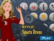 Play Shop and dress makeup matching game - sports dress