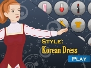 Play Shop and dress makeup matching game - Korean dress