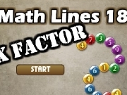 Play Math lines 18 - X factor