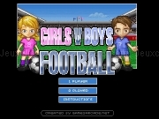 Play Girls vs boys football