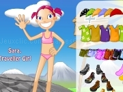 Play Sara traveller girl dress up