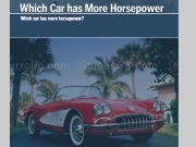 Play Which car has more horsepower quiz