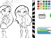 Play Bratz coloring page 2