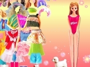 Play Mini Barbie dress up